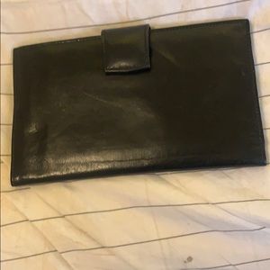 St. Dennis PARIS Black Leather Wallet